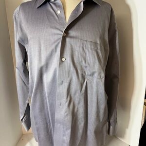 Men's Gray/Purple Dress Shirt